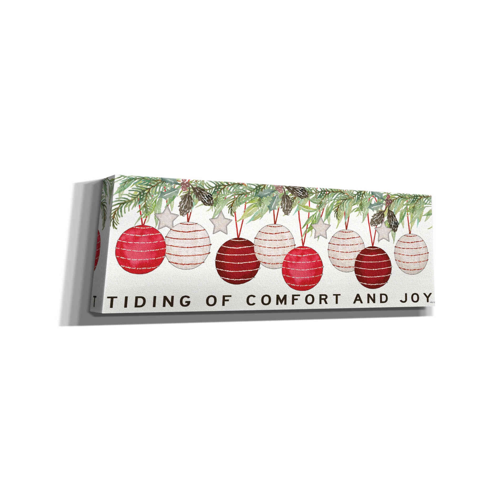 'Tidings of Comfort Ornaments' by Cindy Jacobs, Canvas Wall Art