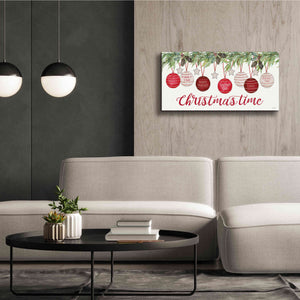 'Christmas Time Ornaments' by Cindy Jacobs, Canvas Wall Art,40 x 20