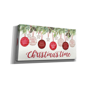'Christmas Time Ornaments' by Cindy Jacobs, Canvas Wall Art