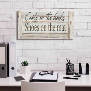 'Mud Room Rules' by Cindy Jacobs, Canvas Wall Art,24 x 12