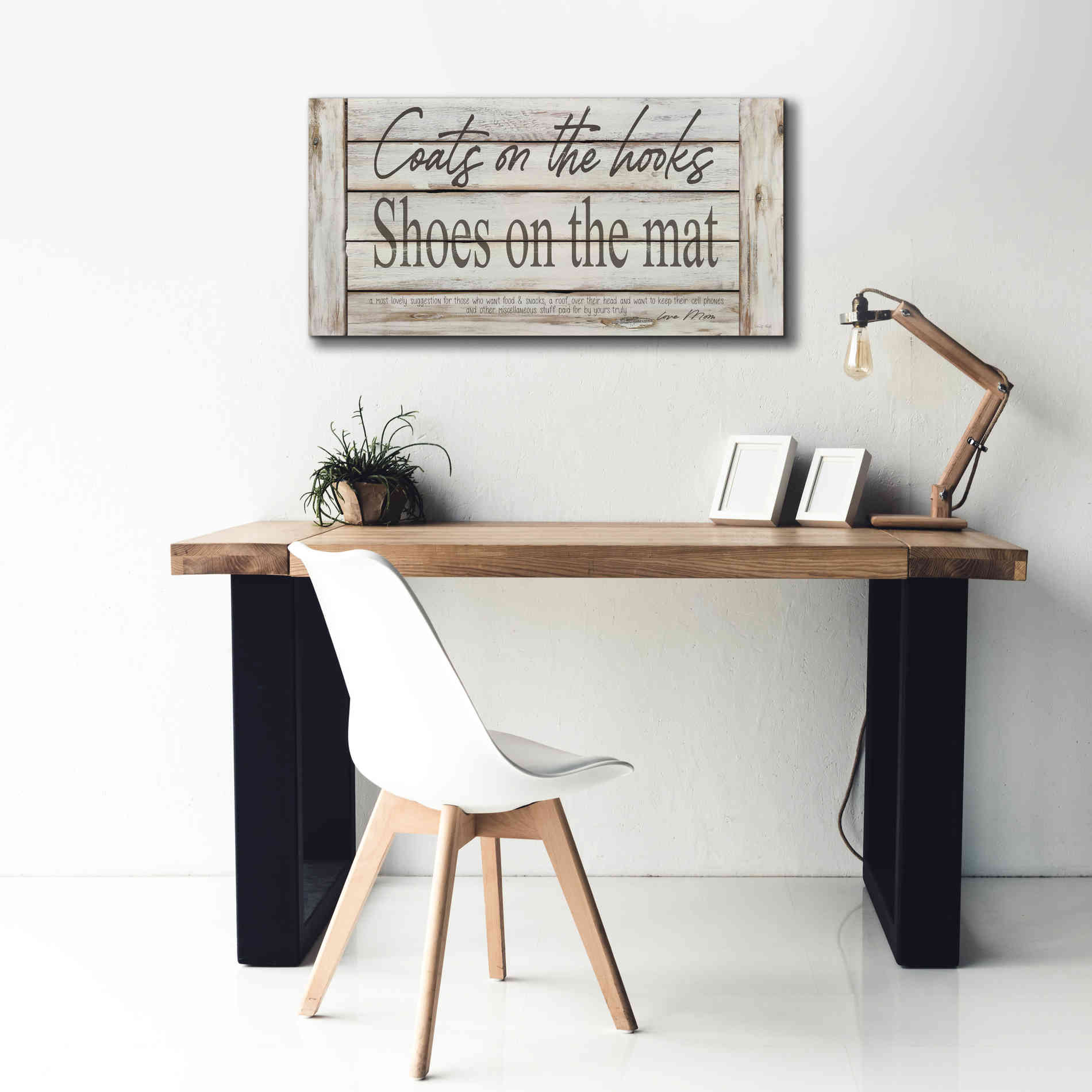 'Mud Room Rules' by Cindy Jacobs, Canvas Wall Art,40 x 20