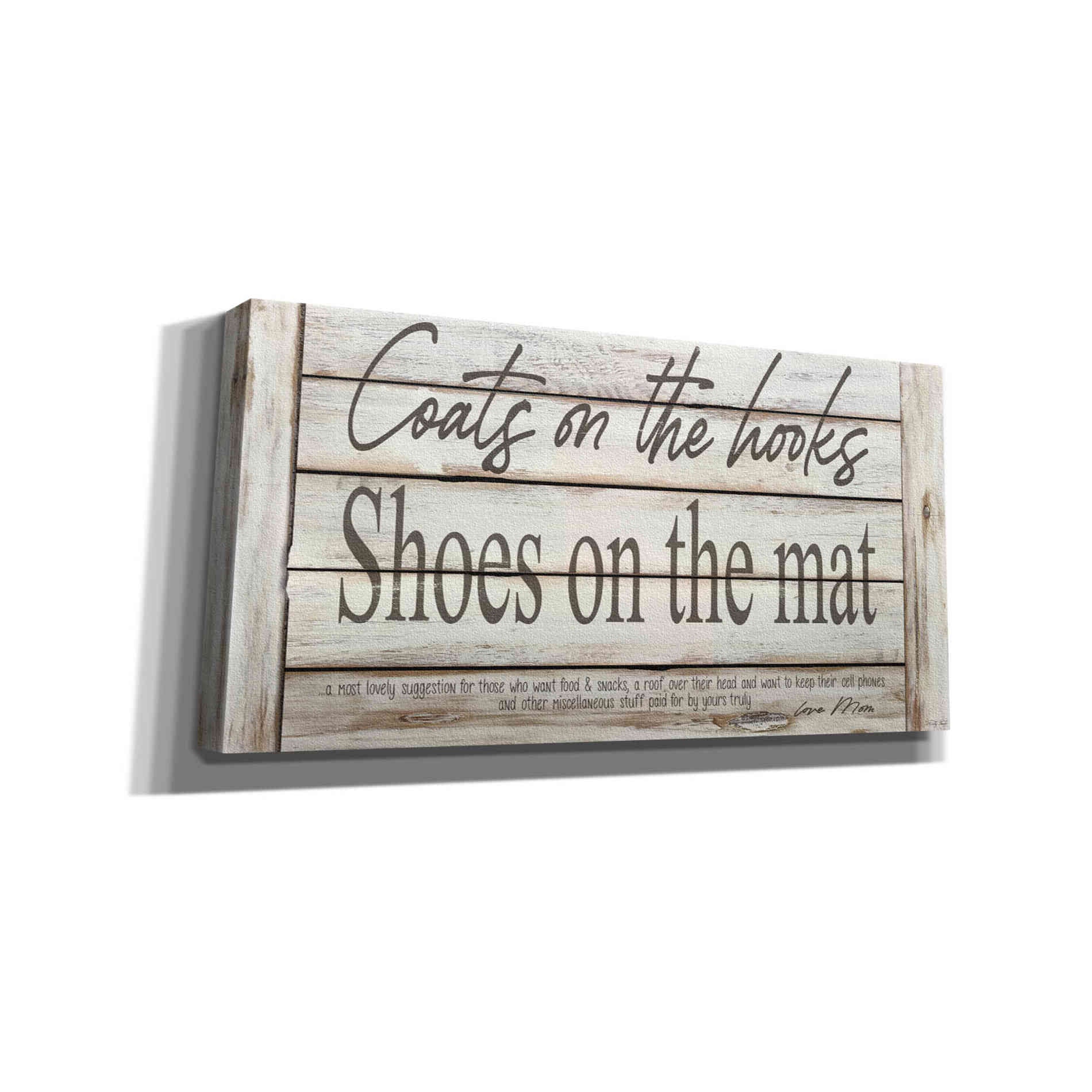 'Mud Room Rules' by Cindy Jacobs, Canvas Wall Art