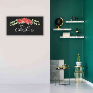 'Merry Christmas Simply' by Cindy Jacobs, Canvas Wall Art,40 x 20
