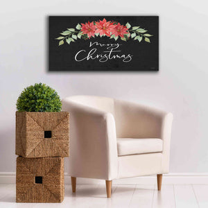 'Merry Christmas Simply' by Cindy Jacobs, Canvas Wall Art,40 x 20