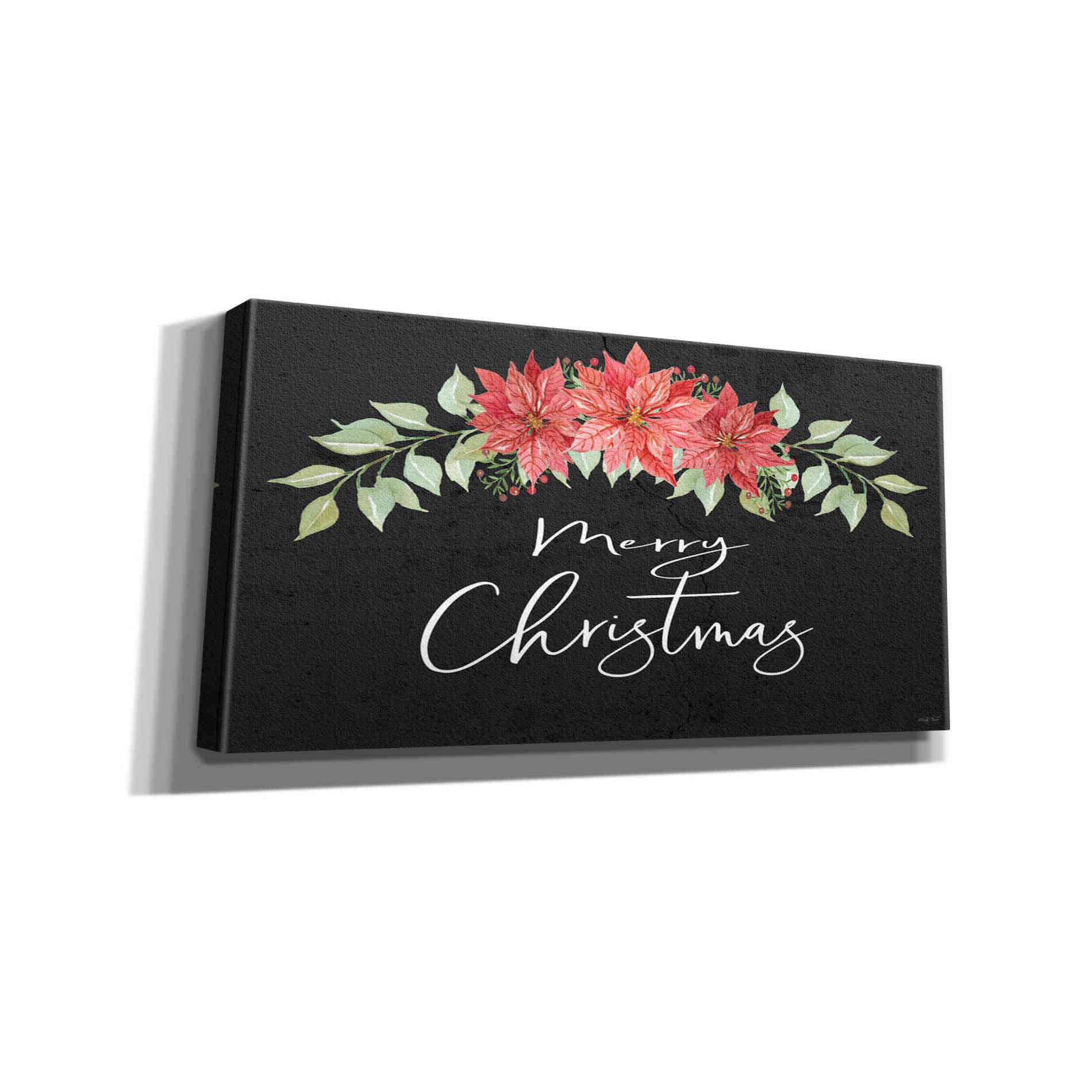 'Merry Christmas Simply' by Cindy Jacobs, Canvas Wall Art