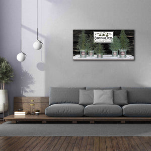 'Galvanized Pots Christmas Trees II' by Cindy Jacobs, Canvas Wall Art,60 x 30
