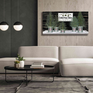 'Galvanized Pots Christmas Trees II' by Cindy Jacobs, Canvas Wall Art,60 x 30