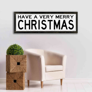 'Have a Very Merry Christmas' by Cindy Jacobs, Canvas Wall Art,60 x 20