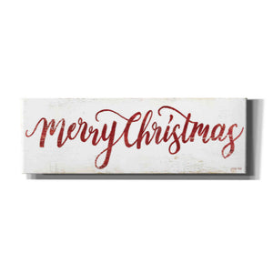 'Merry Christmas Cursive' by Cindy Jacobs, Canvas Wall Art