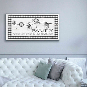 'Family Plaid' by Cindy Jacobs, Canvas Wall Art,60 x 30