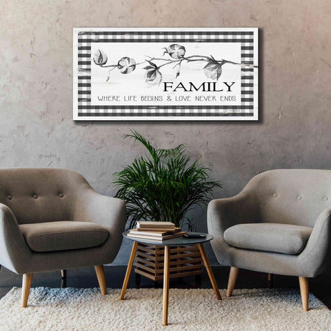 Image of 'Family Plaid' by Cindy Jacobs, Canvas Wall Art,60 x 30