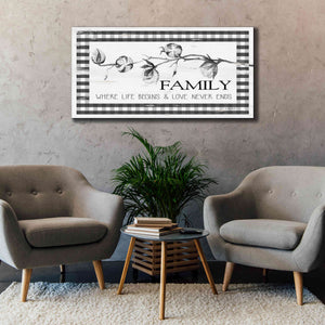 'Family Plaid' by Cindy Jacobs, Canvas Wall Art,60 x 30
