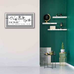 'Home Plaid' by Cindy Jacobs, Canvas Wall Art,40 x 20