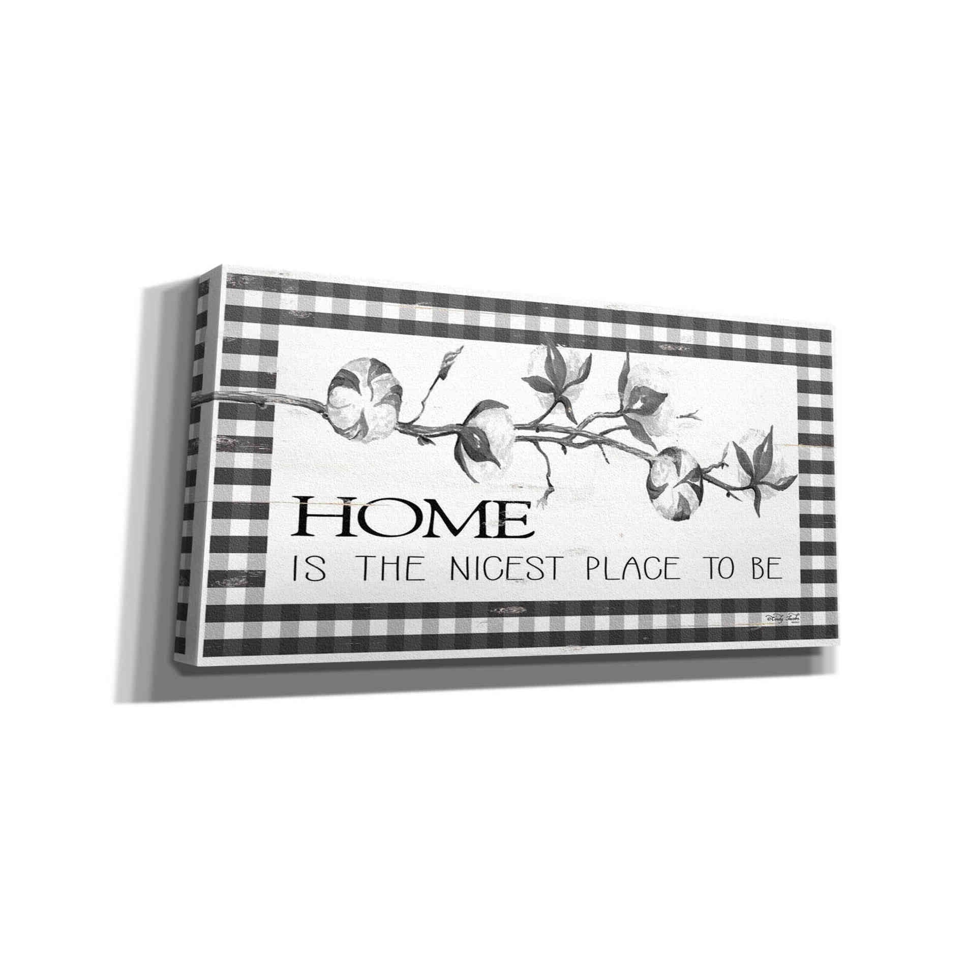 'Home Plaid' by Cindy Jacobs, Canvas Wall Art