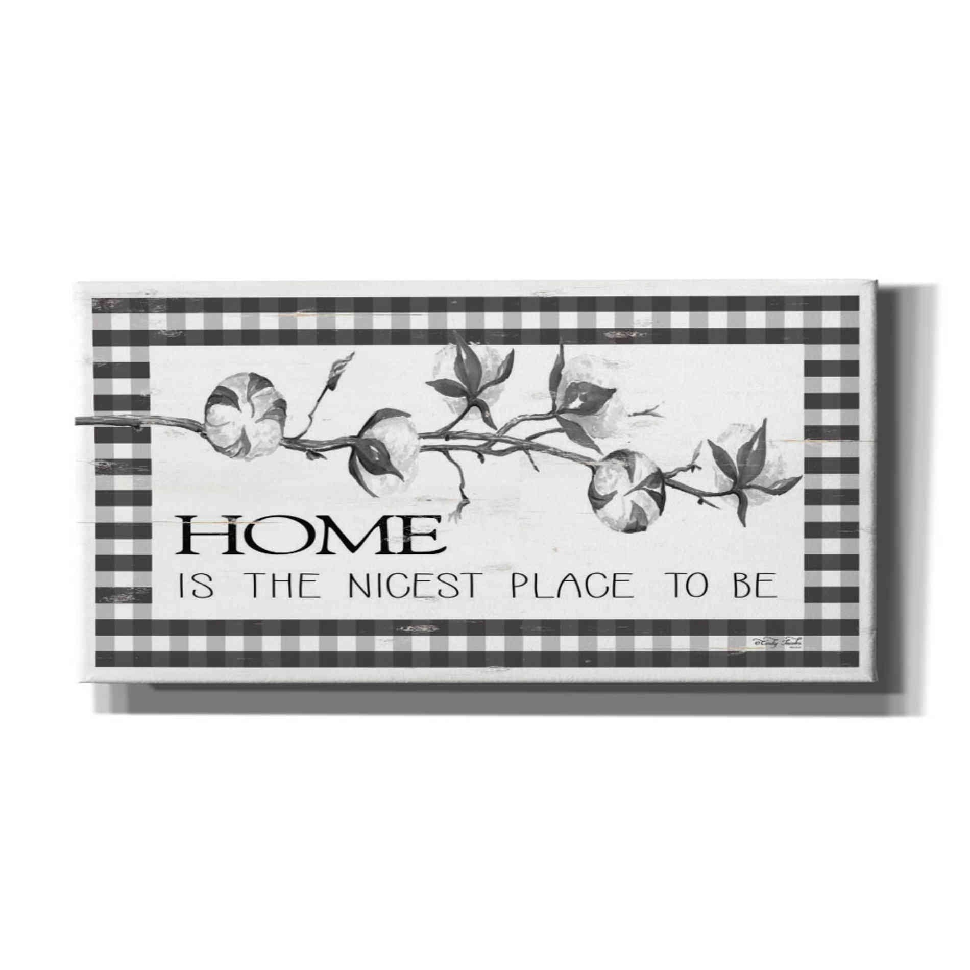 'Home Plaid' by Cindy Jacobs, Canvas Wall Art