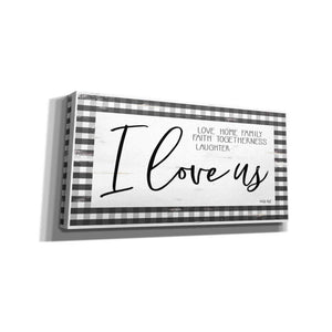 'I Love Us' by Cindy Jacobs, Canvas Wall Art