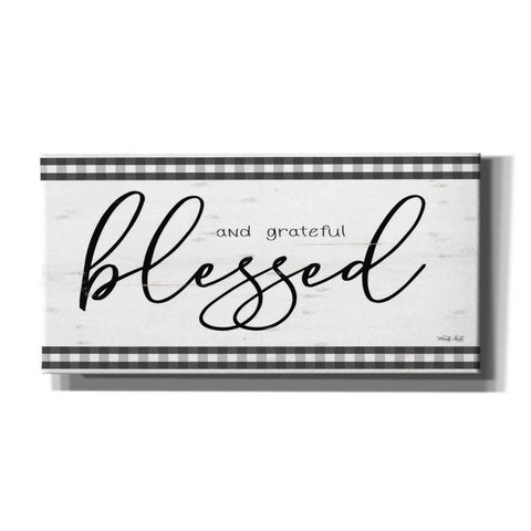 Image of 'Blessed and Grateful Plaid' by Cindy Jacobs, Canvas Wall Art
