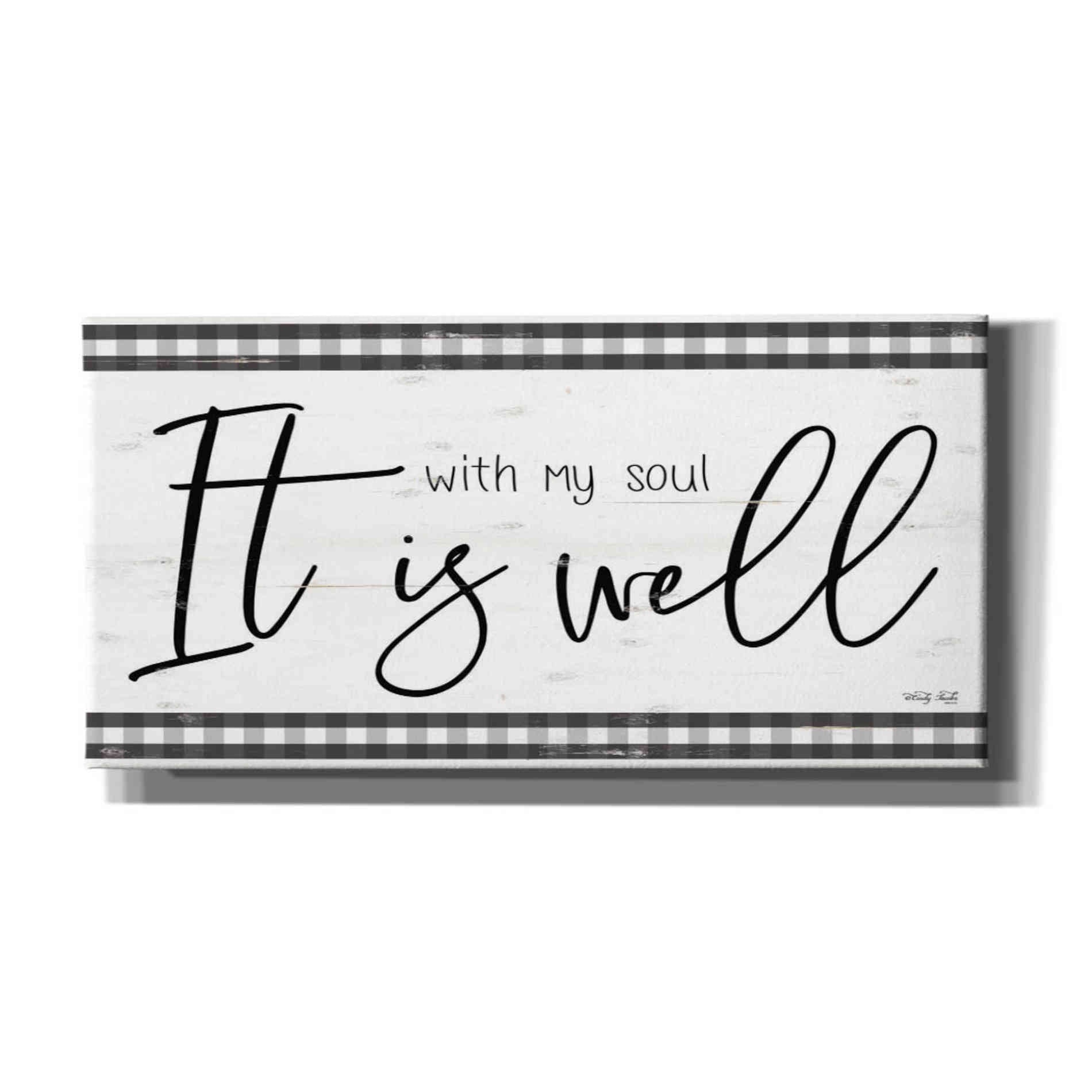 'It is Well Plaid' by Cindy Jacobs, Canvas Wall Art
