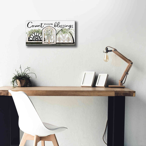 Image of 'Count Your Blessings' by Cindy Jacobs, Canvas Wall Art,24 x 12