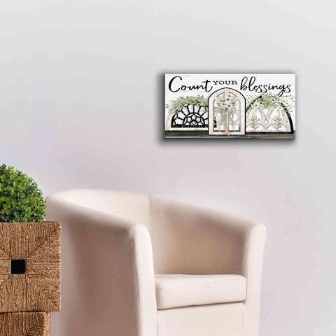 Image of 'Count Your Blessings' by Cindy Jacobs, Canvas Wall Art,24 x 12