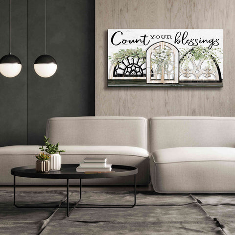 Image of 'Count Your Blessings' by Cindy Jacobs, Canvas Wall Art,60 x 30