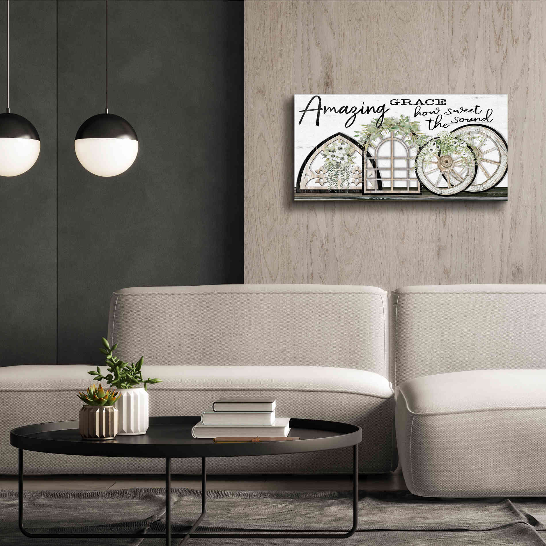 'Amazing Grace' by Cindy Jacobs, Canvas Wall Art,40 x 20