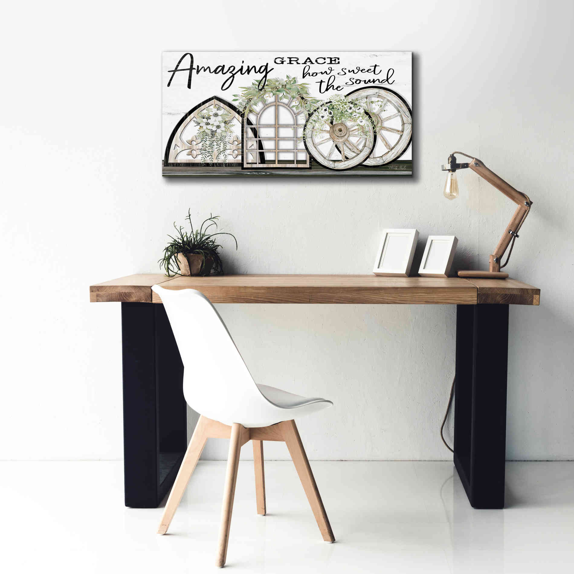 'Amazing Grace' by Cindy Jacobs, Canvas Wall Art,40 x 20