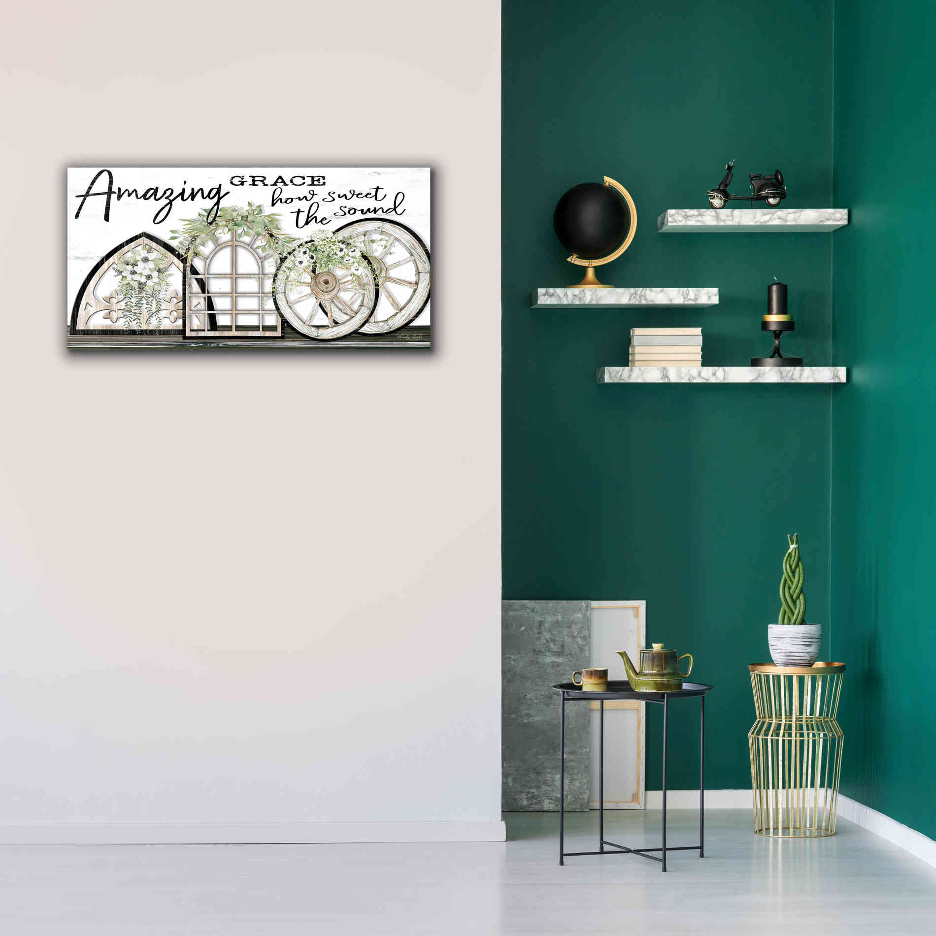 'Amazing Grace' by Cindy Jacobs, Canvas Wall Art,40 x 20