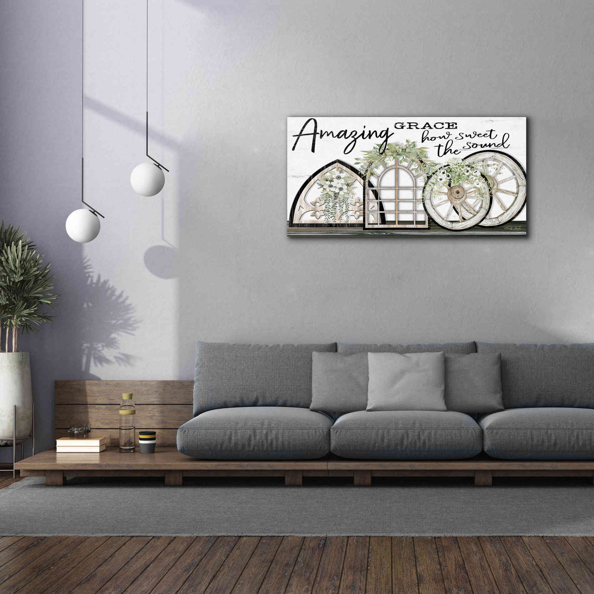 'Amazing Grace' by Cindy Jacobs, Canvas Wall Art,60 x 30