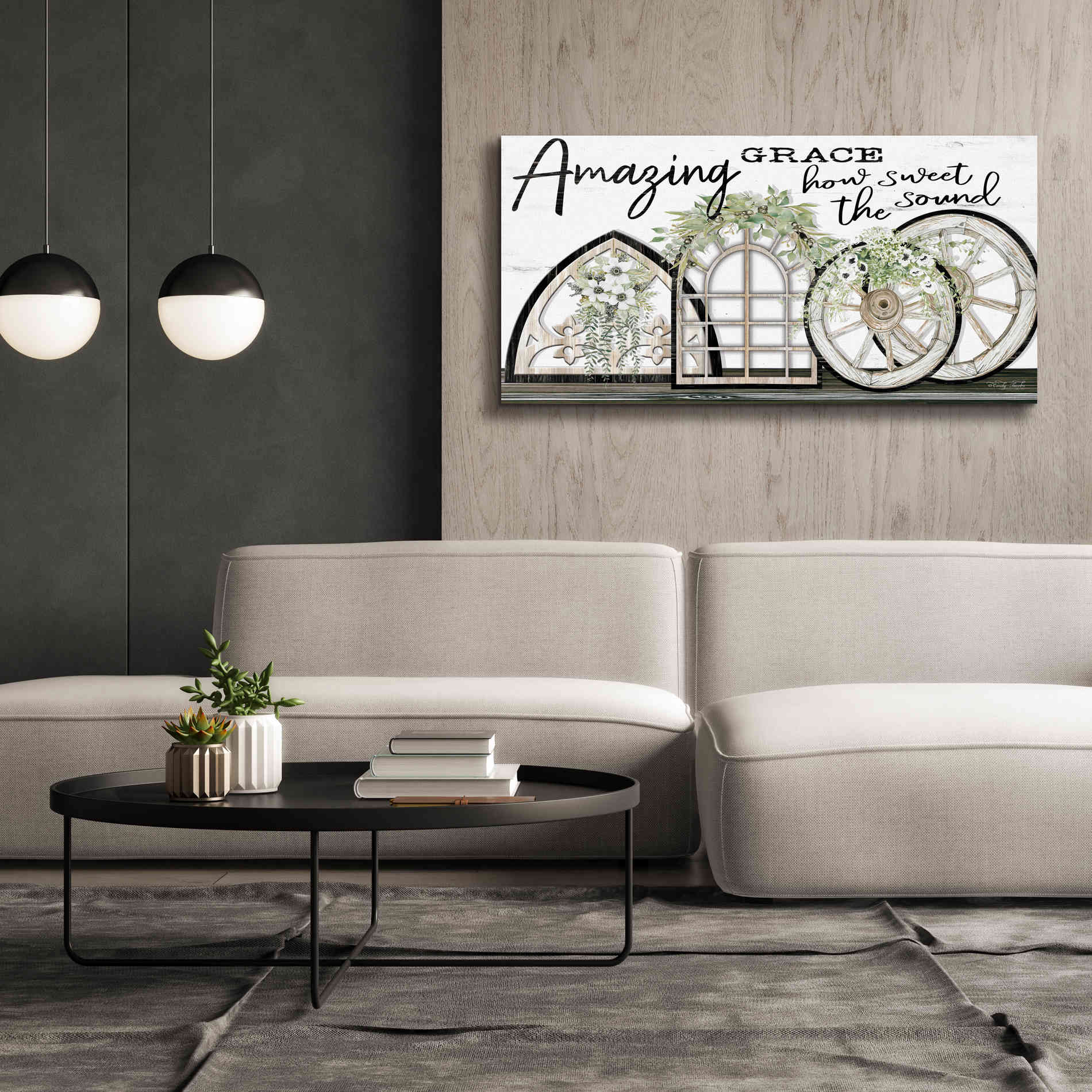 'Amazing Grace' by Cindy Jacobs, Canvas Wall Art,60 x 30