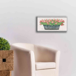 'Farmer's Market Blush Tulips' by Cindy Jacobs, Canvas Wall Art,24 x 12