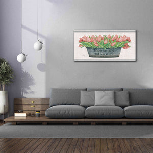 'Farmer's Market Blush Tulips' by Cindy Jacobs, Canvas Wall Art,60 x 30