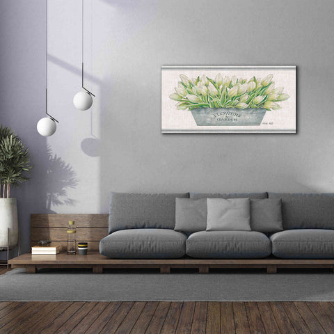 Image of 'Flowers & Garden White Tulips' by Cindy Jacobs, Canvas Wall Art,60 x 30