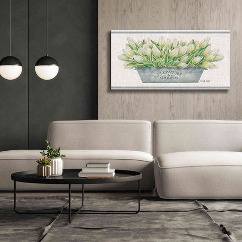 Image of 'Flowers & Garden White Tulips' by Cindy Jacobs, Canvas Wall Art,60 x 30