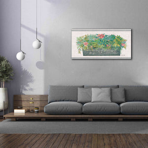 'Flowers & Succulents' by Cindy Jacobs, Canvas Wall Art,60 x 30