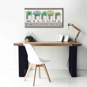 'Native Welcome' by Cindy Jacobs, Canvas Wall Art,40 x 20