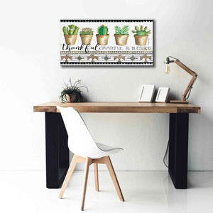 'Native Thankful Grateful' by Cindy Jacobs, Canvas Wall Art,40 x 20