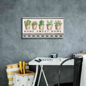 'Native Home Sweet Home' by Cindy Jacobs, Canvas Wall Art,24 x 12