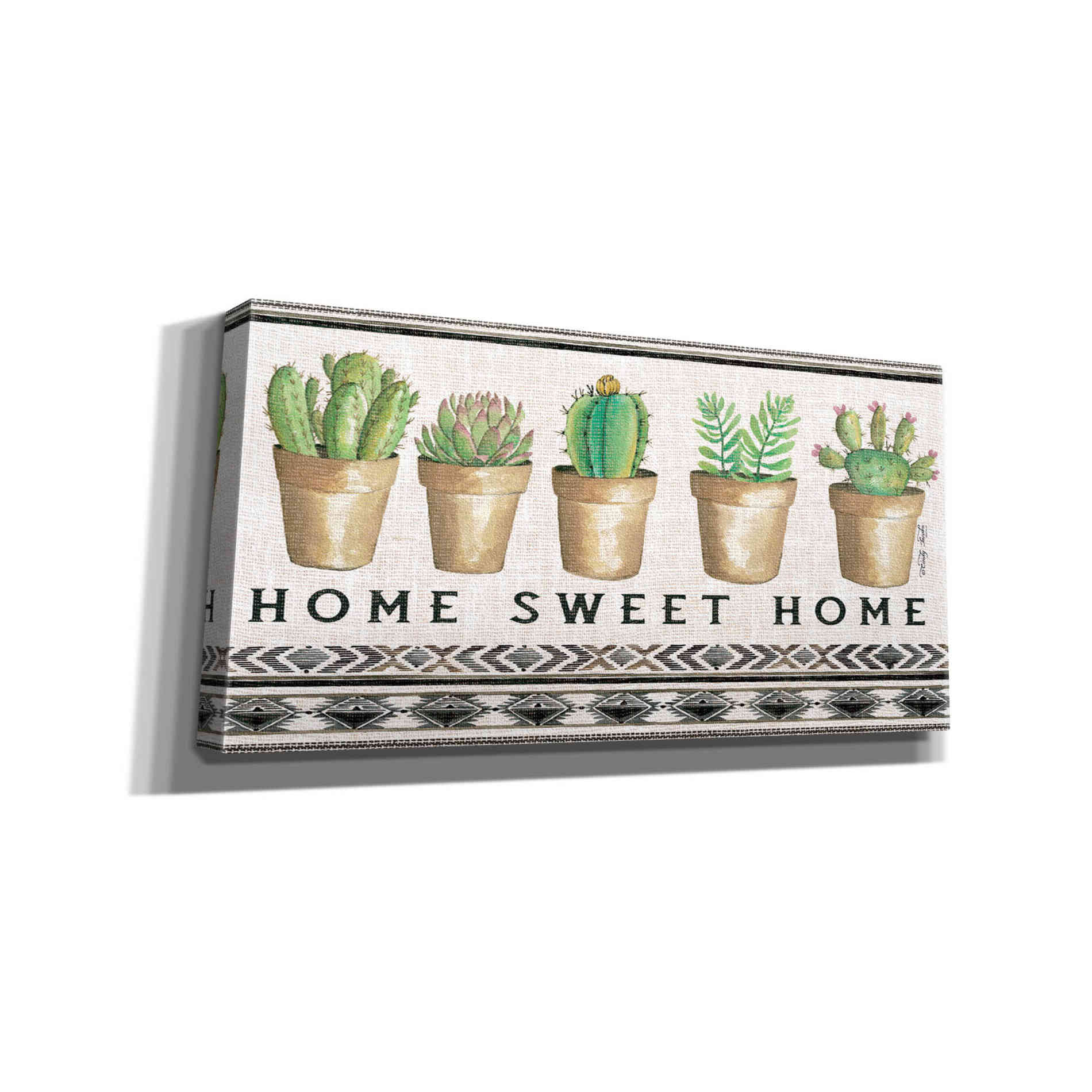 'Native Home Sweet Home' by Cindy Jacobs, Canvas Wall Art
