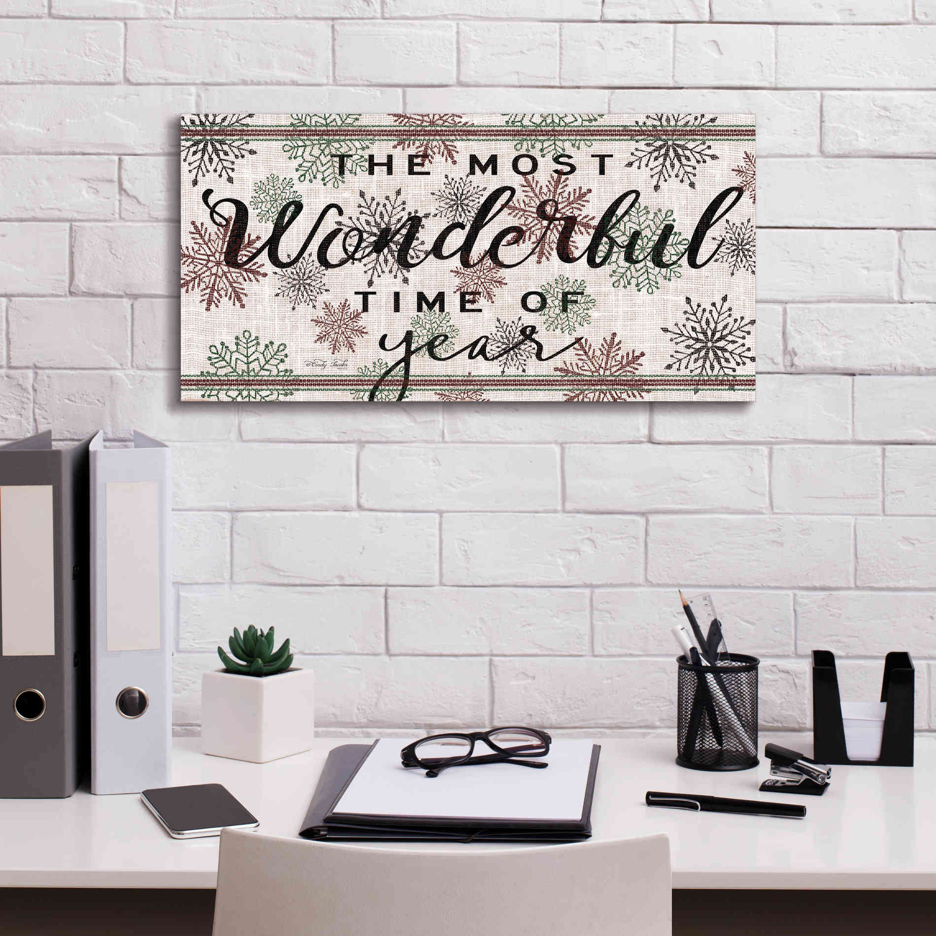 'The Most Wonderful Time of the Year' by Cindy Jacobs, Canvas Wall Art,24 x 12