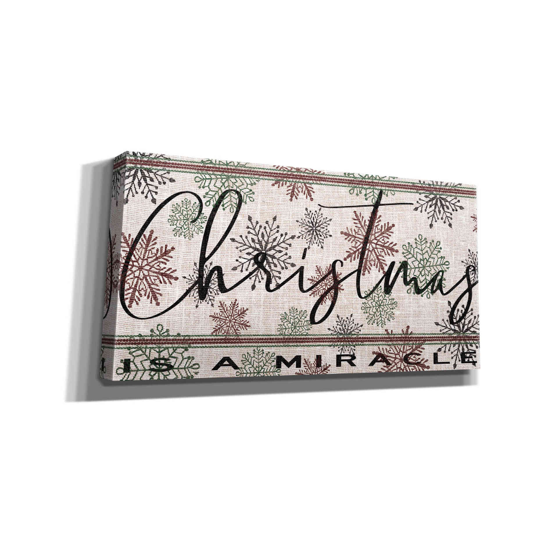 'Christmas is a Miracle' by Cindy Jacobs, Canvas Wall Art