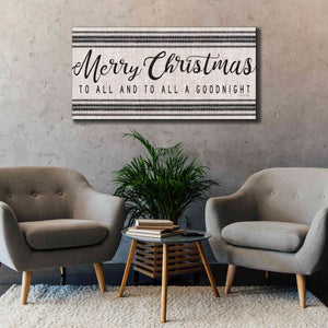 'Merry Christmas to All' by Cindy Jacobs, Canvas Wall Art,60 x 30