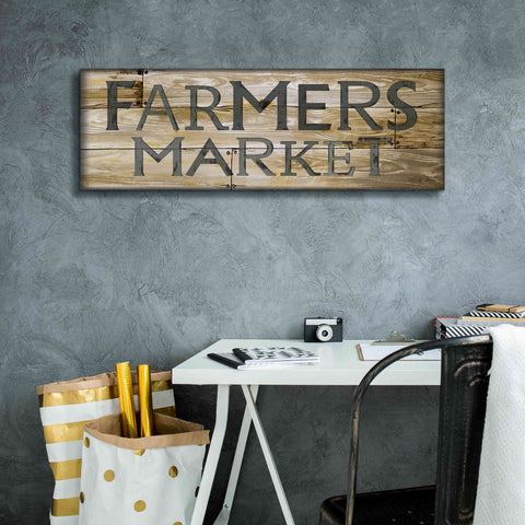 Image of 'Farmer's Market' by Cindy Jacobs, Canvas Wall Art,36 x 12