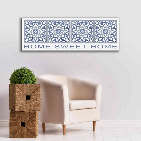 Image of 'Home Sweet Home Pattern' by Cindy Jacobs, Canvas Wall Art,60 x 20
