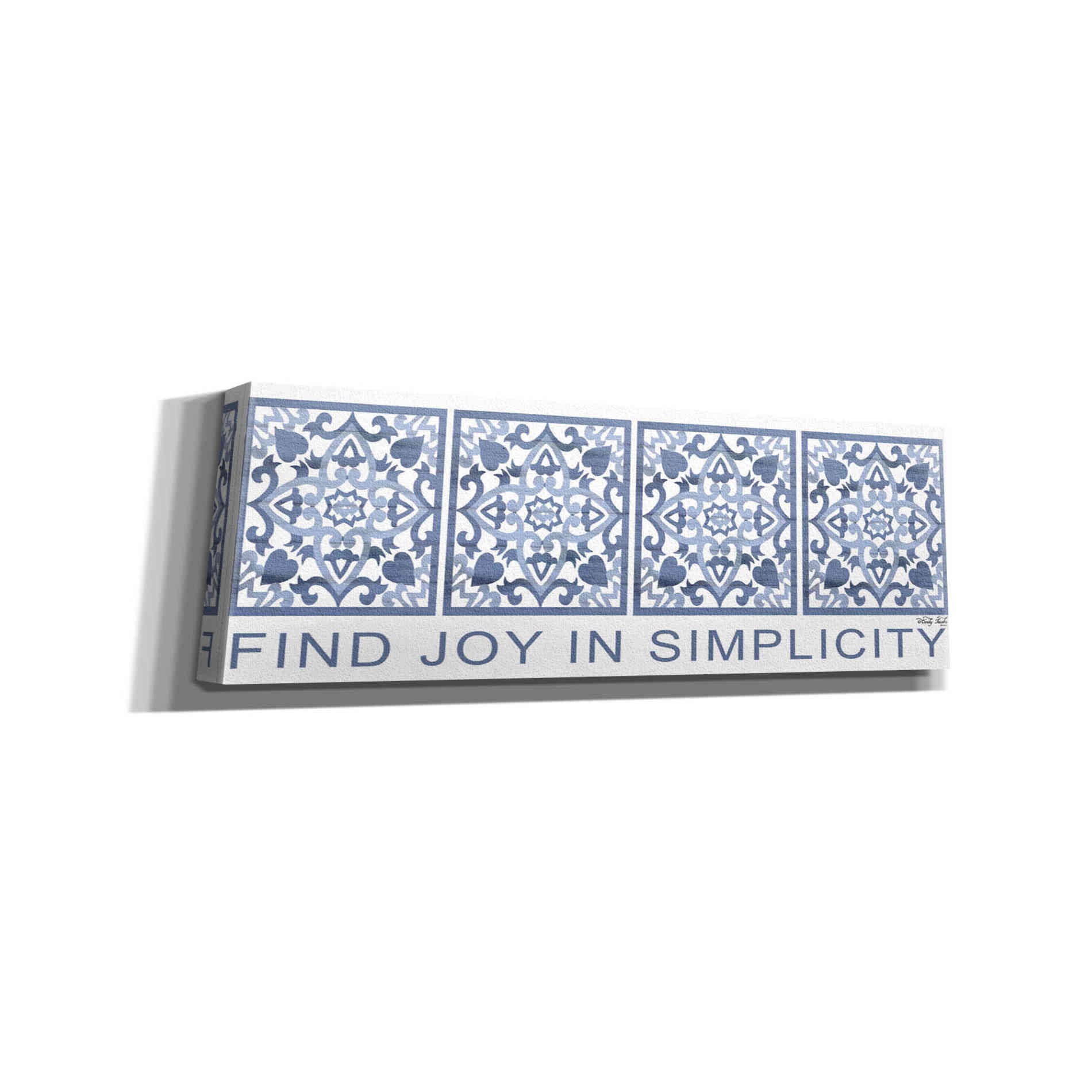 'Find Joy in Simplicity Pattern' by Cindy Jacobs, Canvas Wall Art