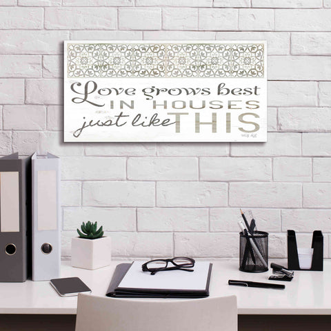 Image of 'Love Grows Best' by Cindy Jacobs, Canvas Wall Art,24 x 12