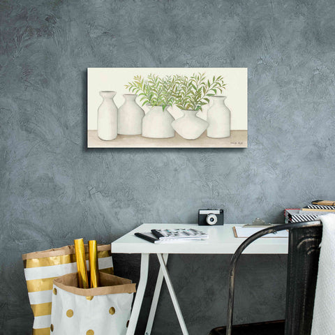 Image of 'Simplicity in White II' by Cindy Jacobs, Canvas Wall Art,24 x 12