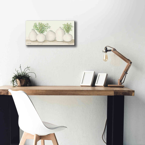 Image of 'Simplicity in White I' by Cindy Jacobs, Canvas Wall Art,24 x 12