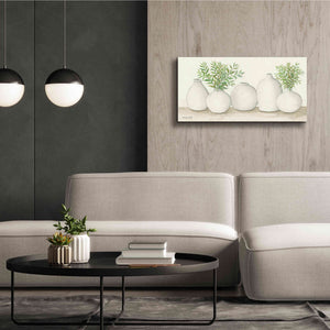 'Simplicity in White I' by Cindy Jacobs, Canvas Wall Art,40 x 20