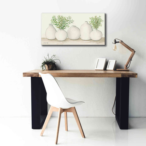 Image of 'Simplicity in White I' by Cindy Jacobs, Canvas Wall Art,40 x 20